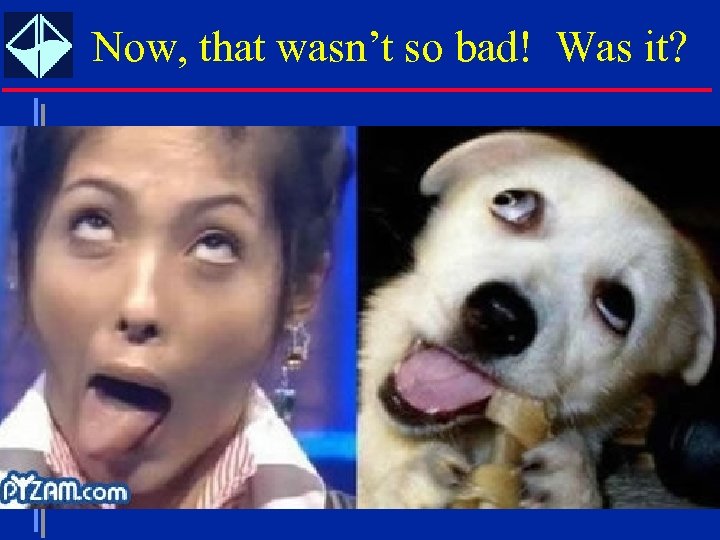 Now, that wasn’t so bad! Was it? 