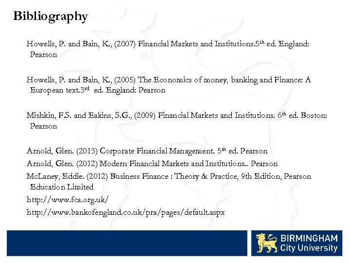 Accounting Finance Acc 4004 Financial Markets Regulations Week - 