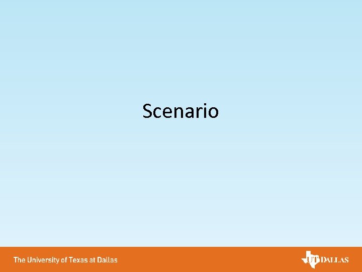 Scenario 