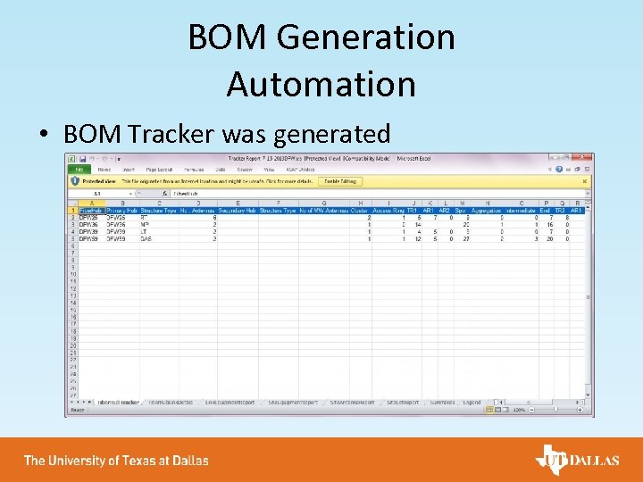 BOM Generation Automation • BOM Tracker was generated 