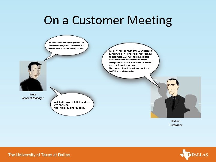 On a Customer Meeting Our team has already completed the microwave design for 13