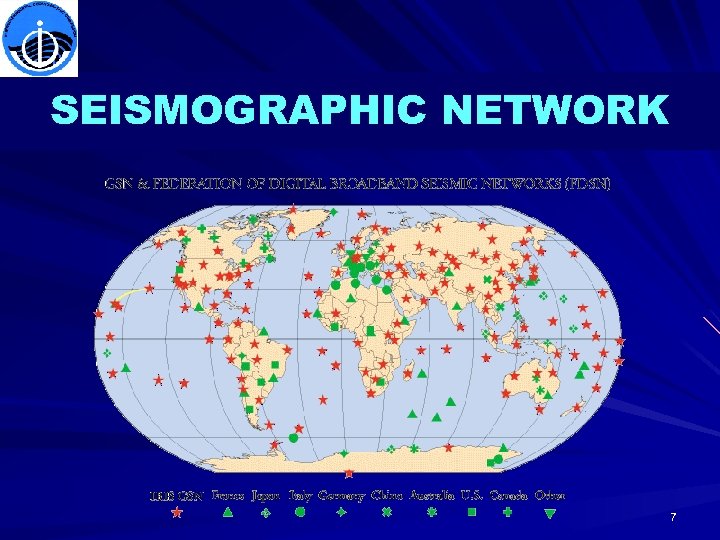 SEISMOGRAPHIC NETWORK 7 