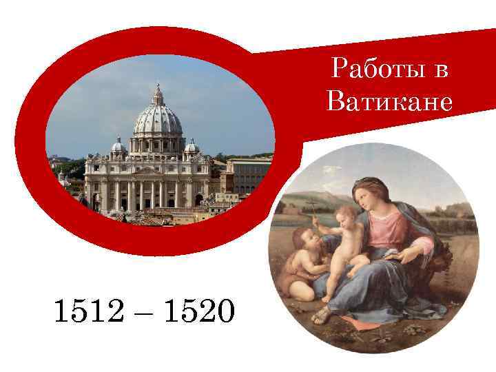 Работы в Ватикане 1512 – 1520 