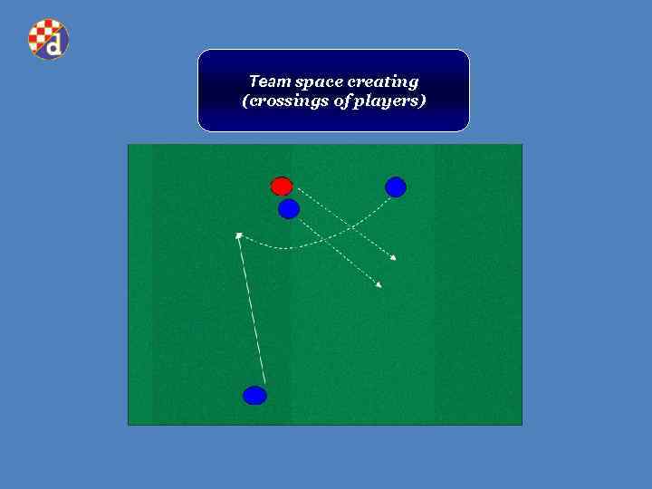 Team space creating (crossings of players) 