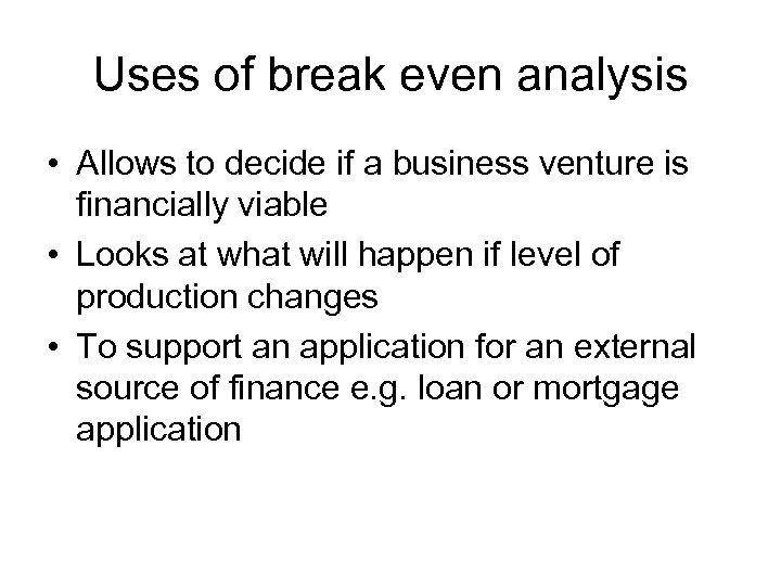 Contribution And Break-even Analysis A 2 Accounting