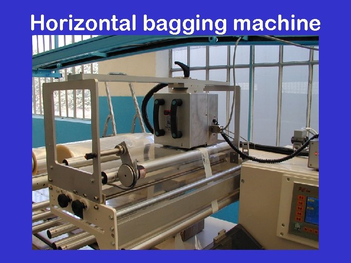 Horizontal bagging machine 