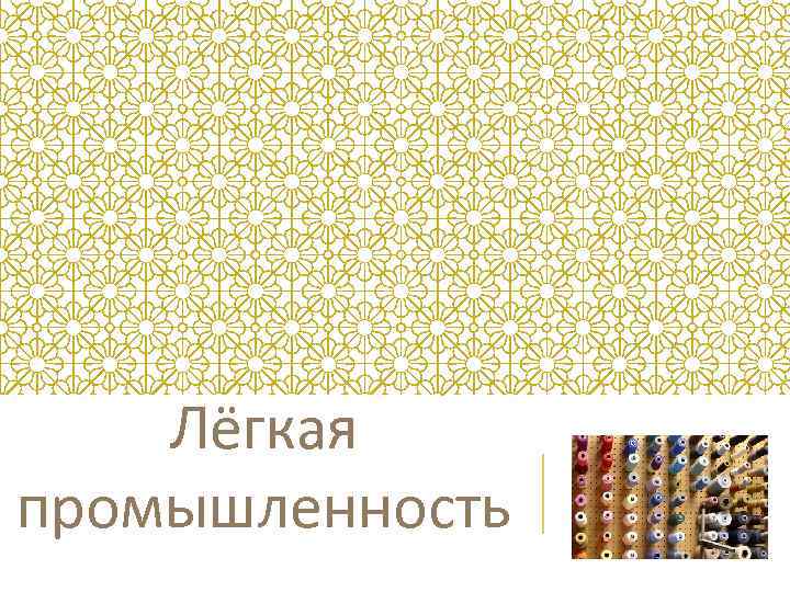 Лёгкая промышленность 