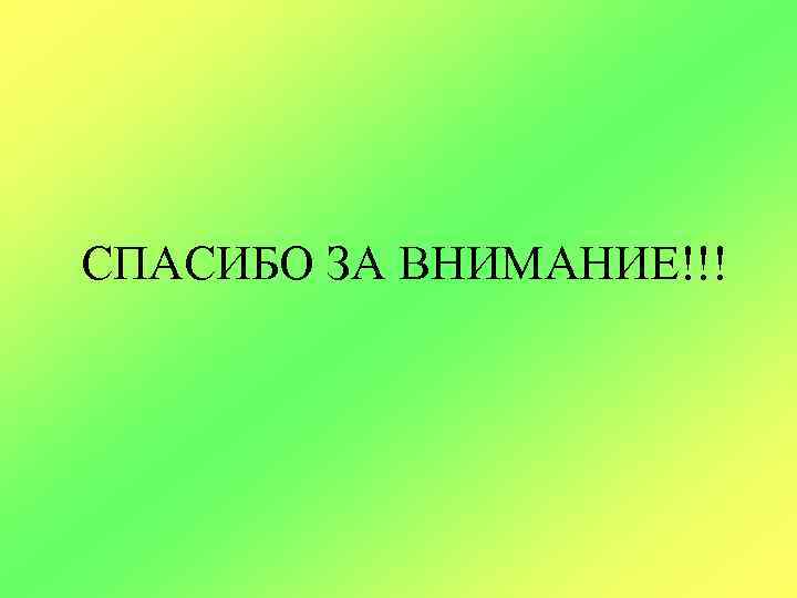 СПАСИБО ЗА ВНИМАНИЕ!!! 