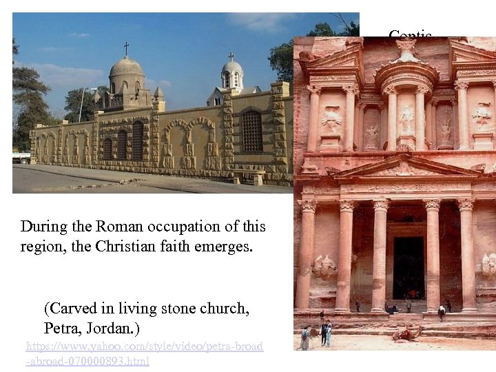 Coptic Church Cairo, Egypt. During the Roman occupation of this region, the Christian faith