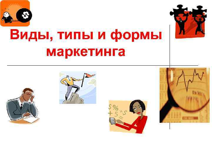 Виды, типы и формы маркетинга 