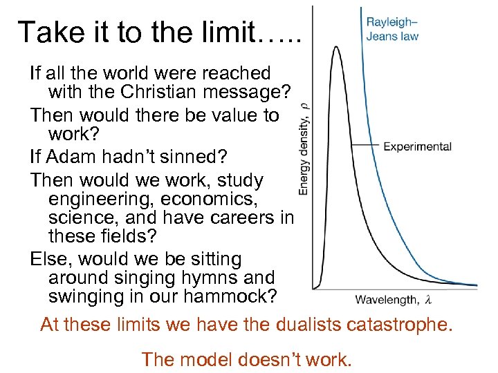 Take it to the limit…. . If all the world were reached with the