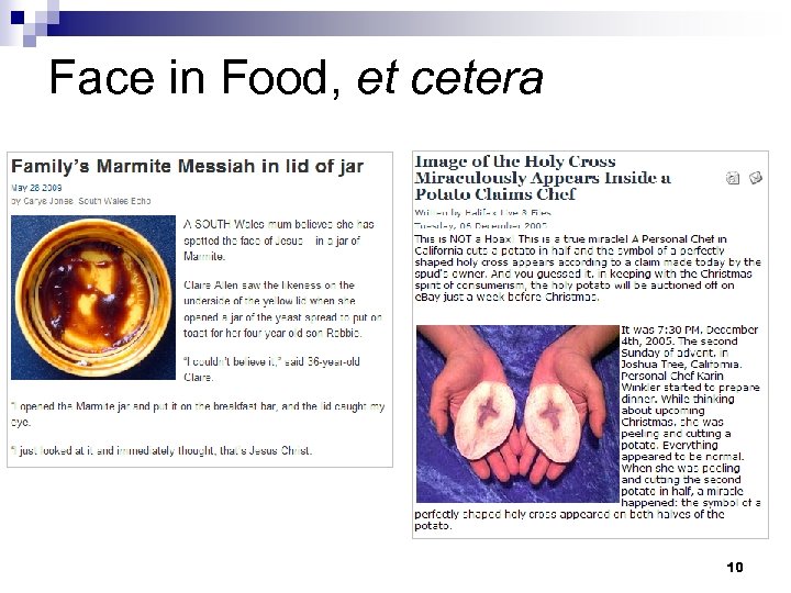 Face in Food, et cetera 10 