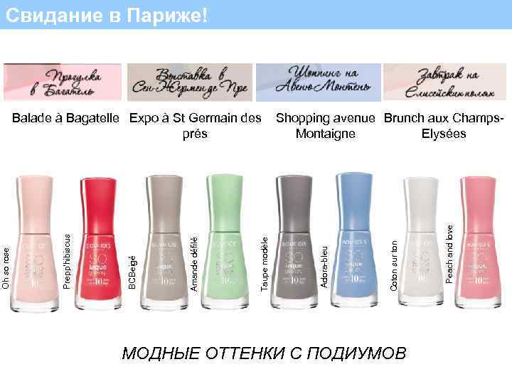 Свидание в Париже! МОДНЫЕ ОТТЕНКИ С ПОДИУМОВ Peach and love Coton sur ton Shopping