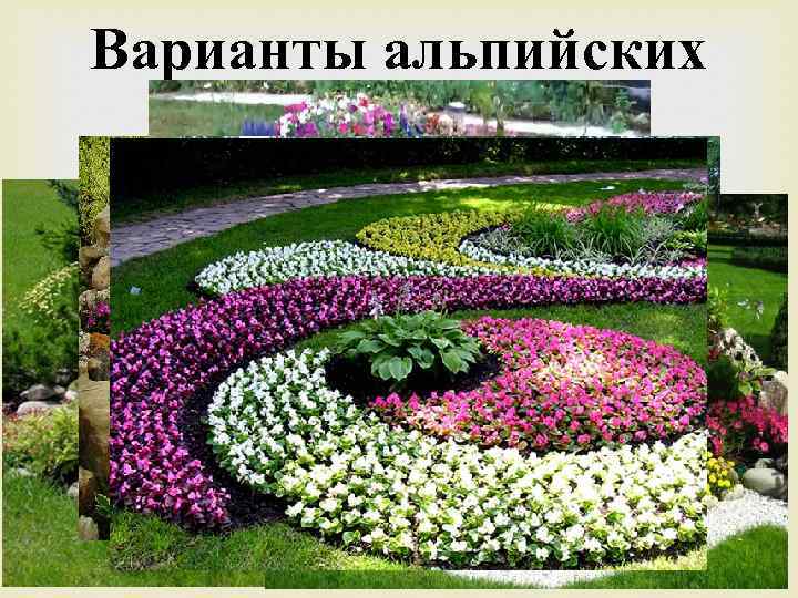 Варианты альпийских горок 