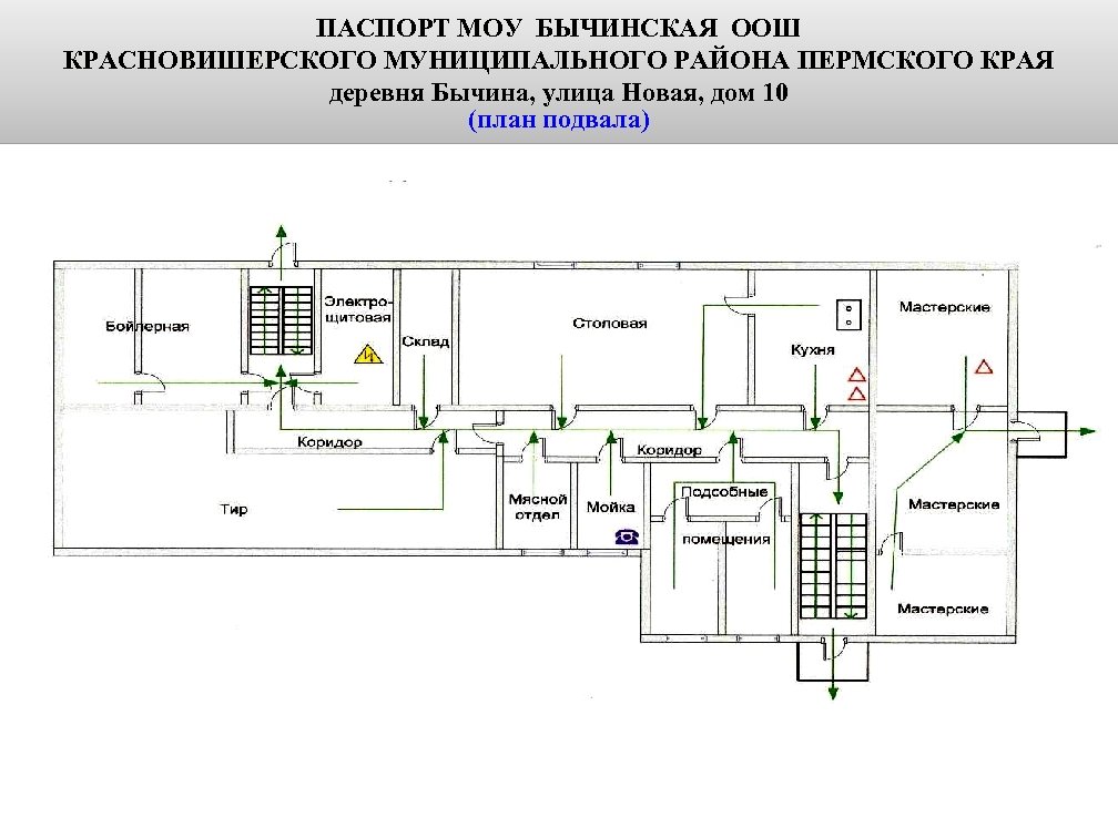 ПАСПОРТ МОУ БЫЧИНСКАЯ ООШ КРАСНОВИШЕРСКОГО МУНИЦИПАЛЬНОГО РАЙОНА ПЕРМСКОГО КРАЯ деревня Бычина, улица Новая, дом
