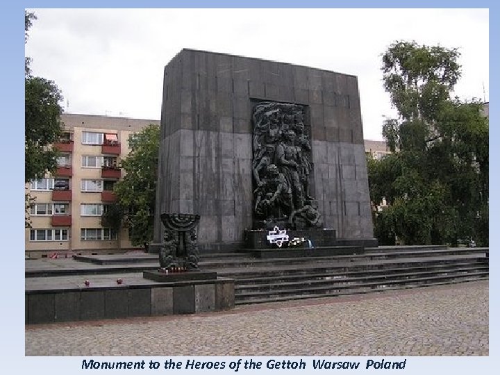 Monument to the Heroes of the Gettoh Warsaw Poland 