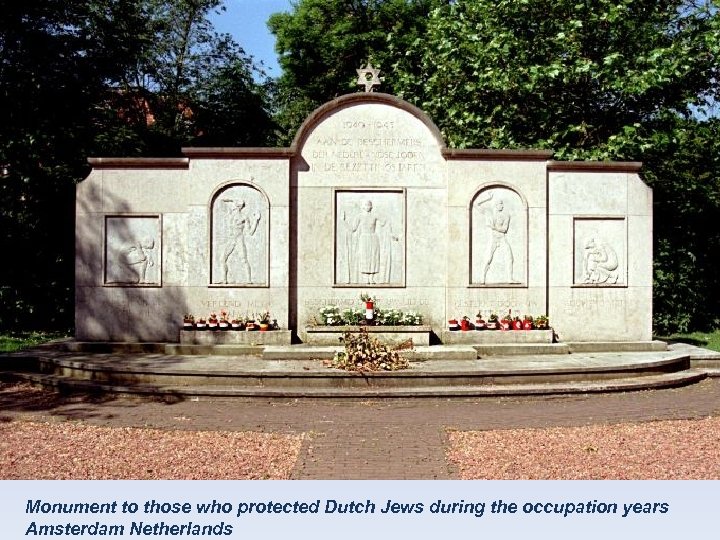 Monument to those who protected Dutch Jews during the occupation years Amsterdam Netherlands 