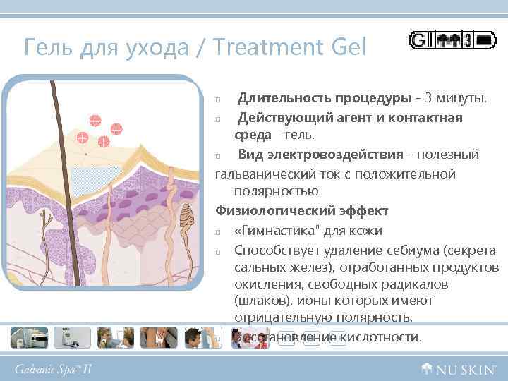 Гель для ухода / Treatment Gel p + + p p Длительность процедуры -