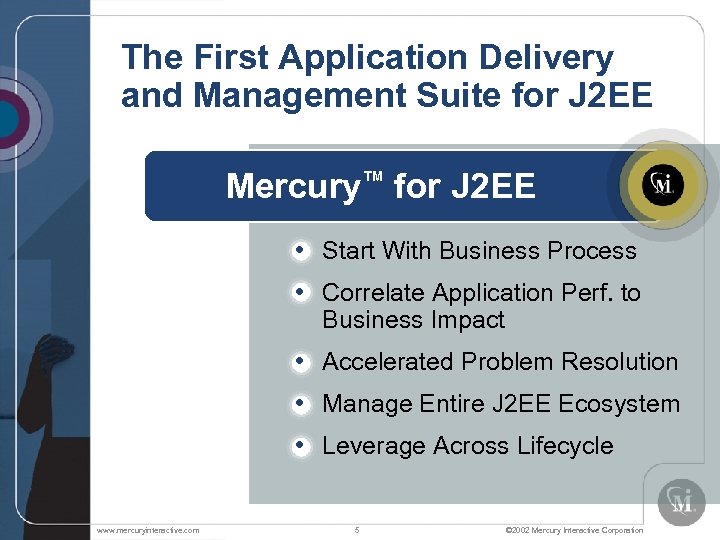 The First Application Delivery and Management Suite for J 2 EE Mercury™ for J