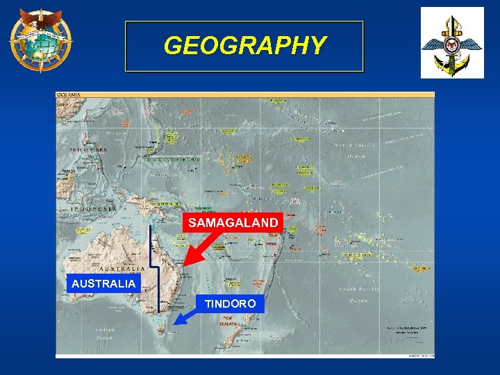 GEOGRAPHY SAMAGALAND AUSTRALIA TINDORO 