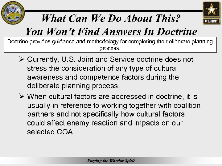 What Can We Do About This? You Won’t Find Answers In Doctrine provides guidance