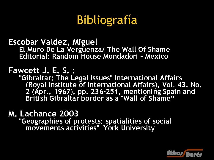 Bibliografía Escobar Valdez, Miguel El Muro De La Verguenza/ The Wall Of Shame Editorial: