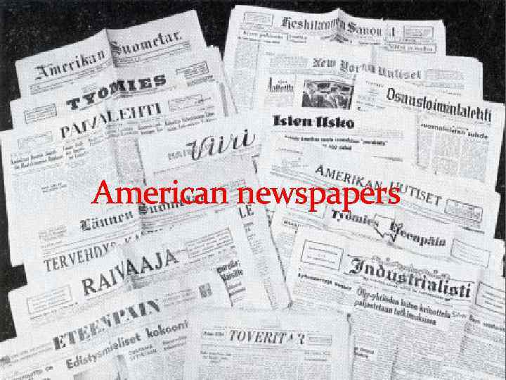 American newspapers 