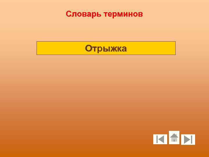 Словарь терминов Отрыжка 