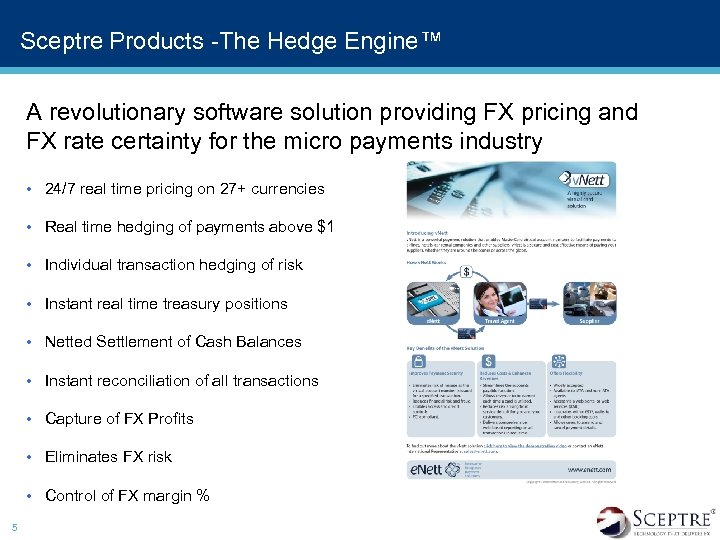 Sceptre Products -The Hedge Engine™ A revolutionary software solution providing FX pricing and FX
