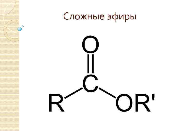 Сложные эфиры схема