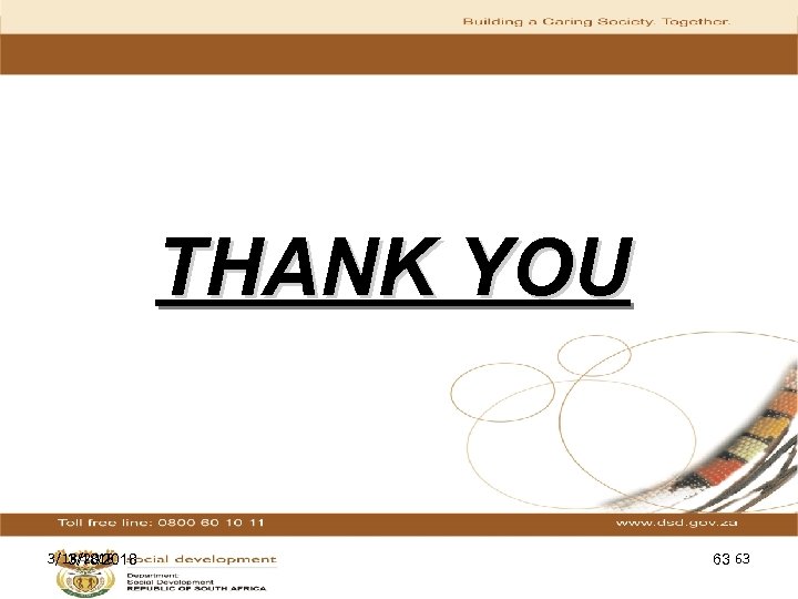 THANK YOU 3/18/2018 63 63 