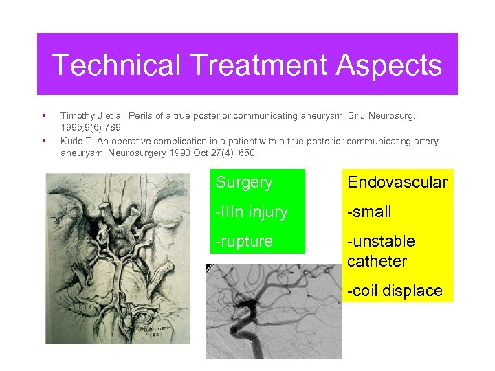 Technical Treatment Aspects • • Timothy J et al. Perils of a true posterior