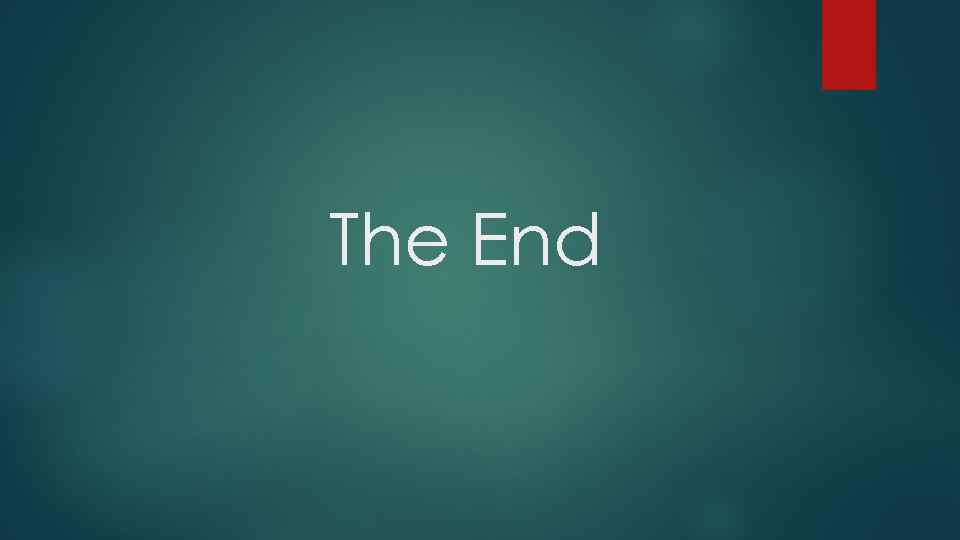 The End 