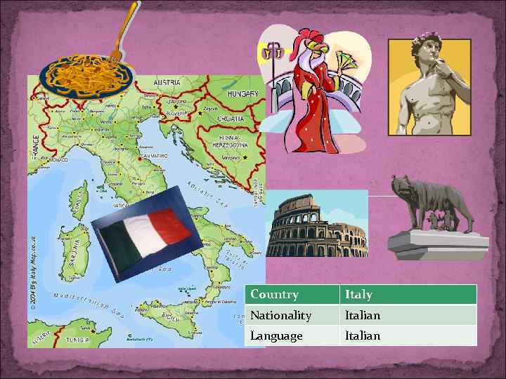Country Italy Nationality Italian Language Italian 