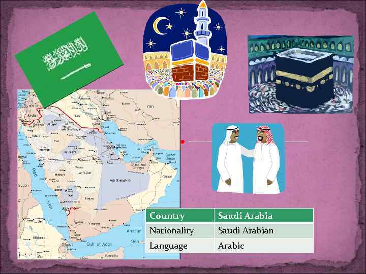 Country Saudi Arabia Nationality Saudi Arabian Language Arabic 