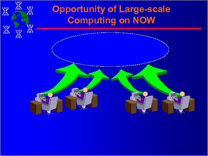 Opportunity of Large-scale Computing on NOW 