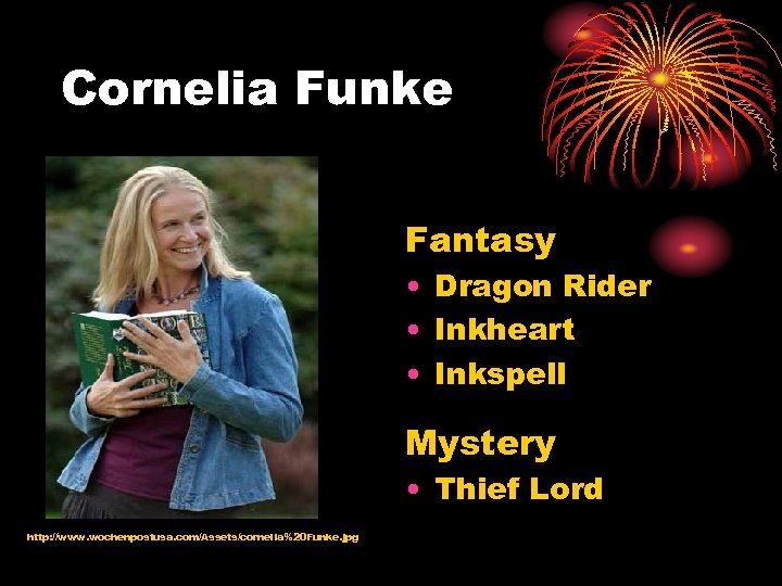 Cornelia Funke Fantasy • Dragon Rider • Inkheart • Inkspell Mystery • Thief Lord