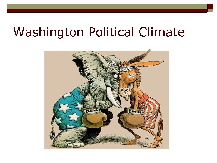 Washington Political Climate 