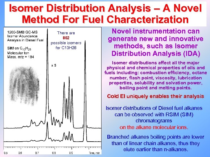 Isomer Distribution Analysis – A Novel Method For Fuel Characterization There are 802 possible