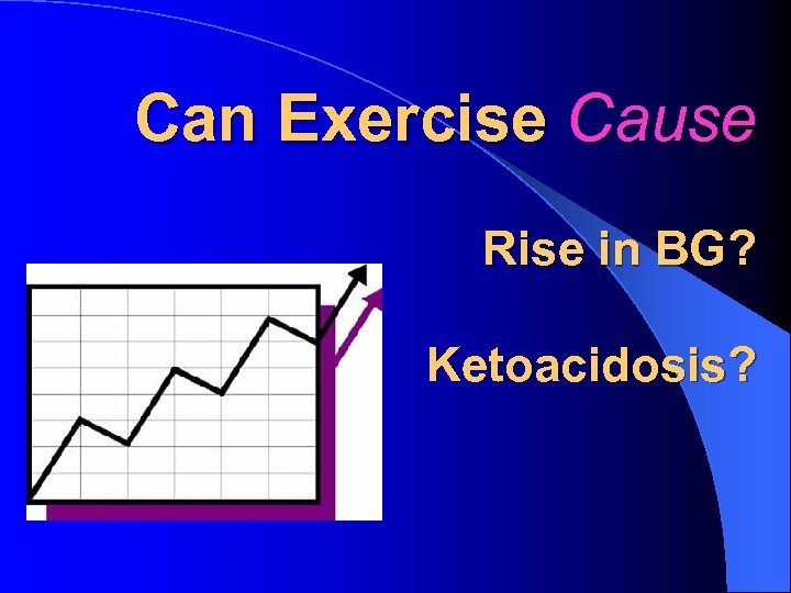 Can Exercise Cause Rise in BG? Ketoacidosis? 