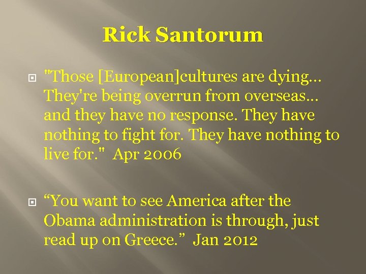 Rick Santorum 