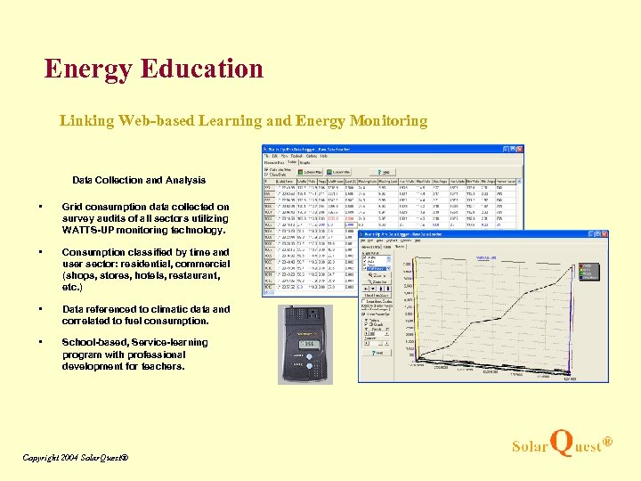 Energy Education Linking Web-based Learning and Energy Monitoring Data Collection and Analysis • Grid