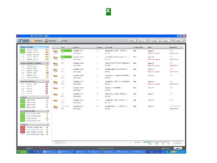 Заказы и состояние их выполнения 