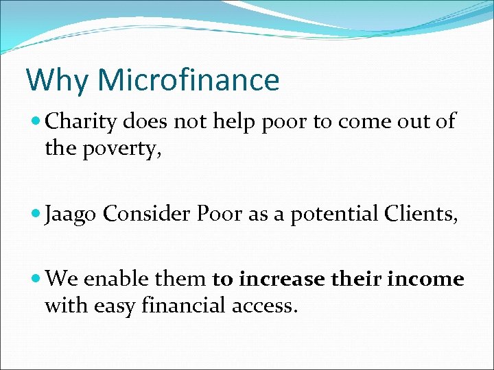 Why Microfinance Charity does not help poor to come out of the poverty, Jaago