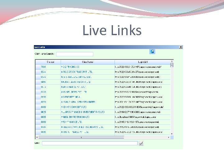 Live Links 