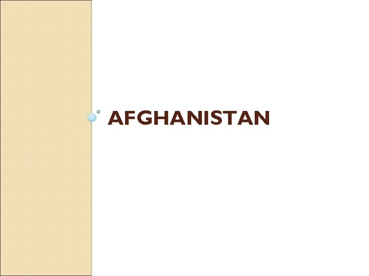 AFGHANISTAN 