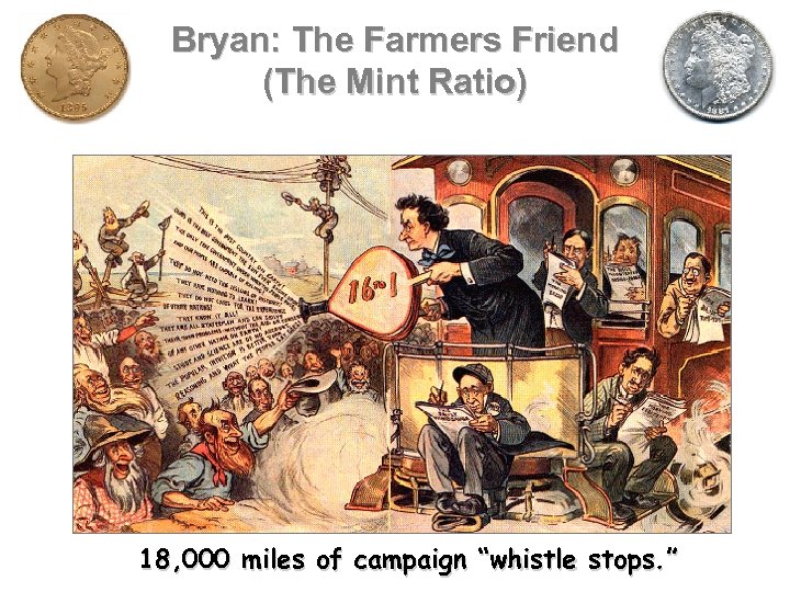 Bryan: The Farmers Friend (The Mint Ratio) 18, 000 miles of campaign “whistle stops.