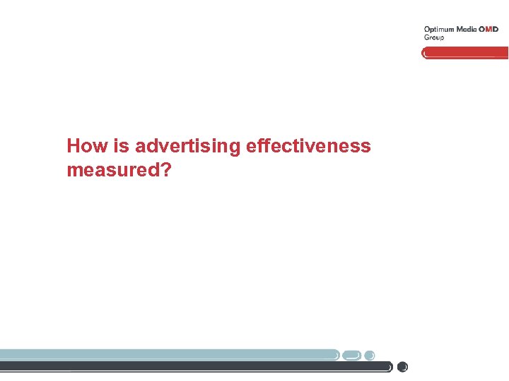 How is advertising effectiveness measured? 