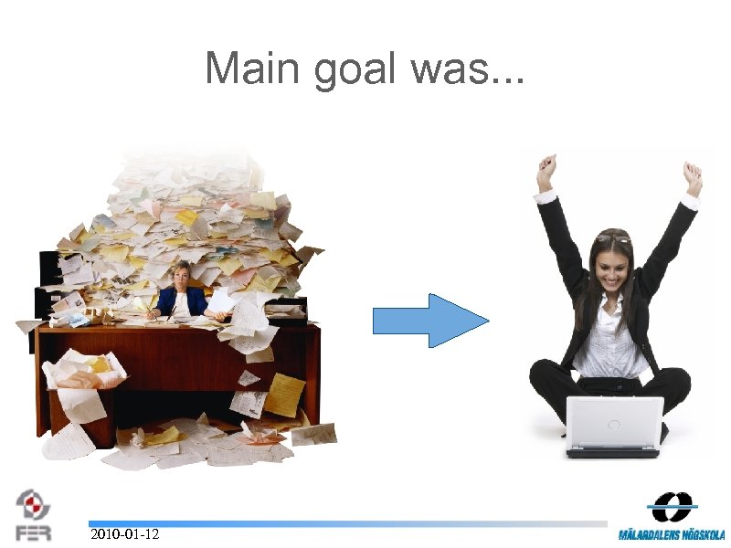 Main goal was. . . 2010 -01 -12 