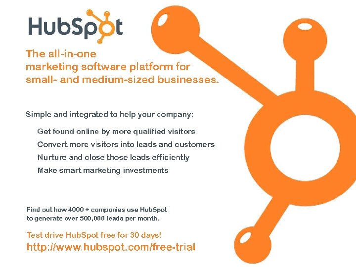 Hub. Spot, At we help small and medium sized businesses get found on the